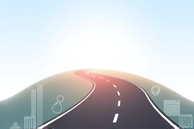 Winding road leading to a bright future, symbolizing navigating car insurance options.